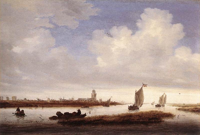 RUYSDAEL, Salomon van View of Deventer Seen from the North-West af